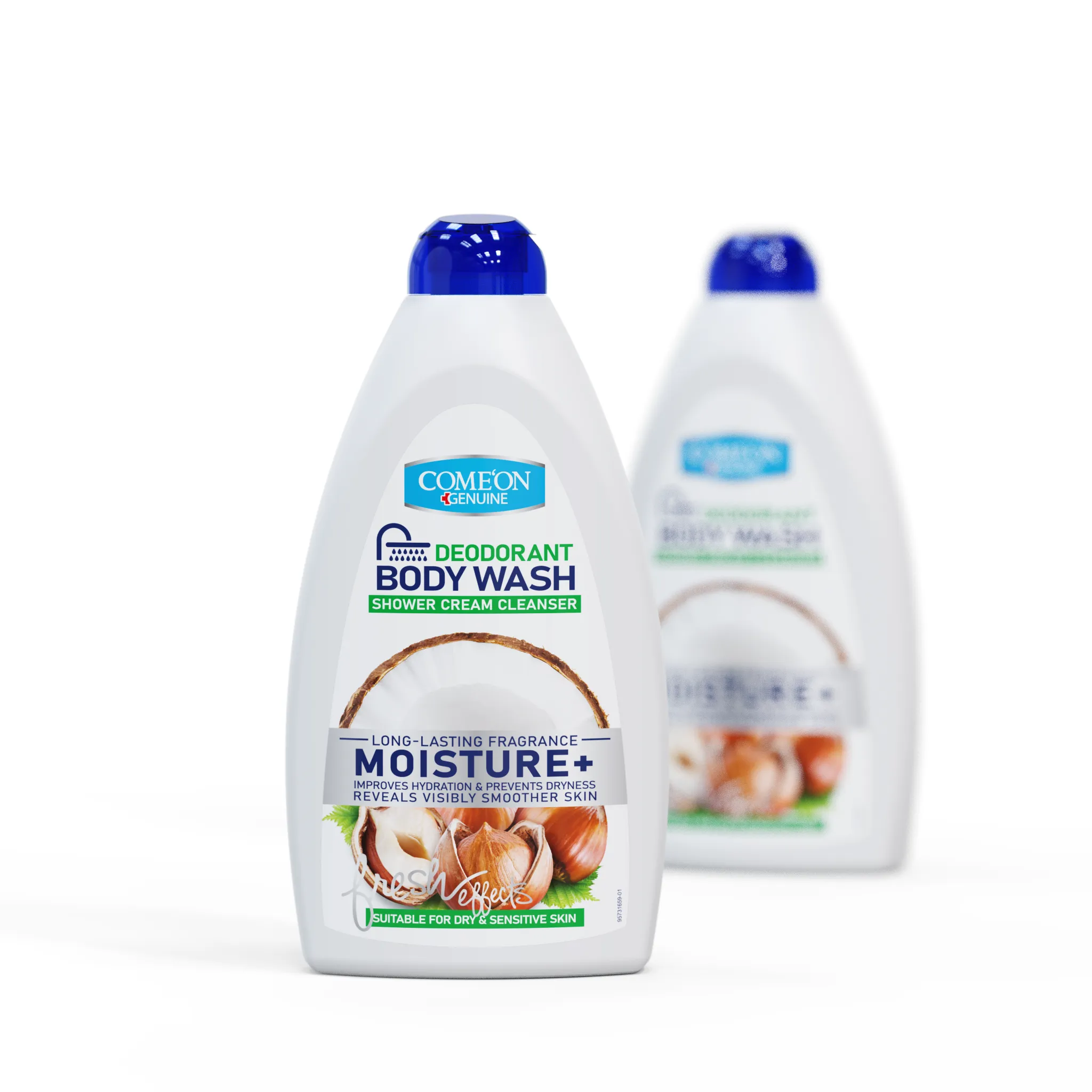 شامپو بدن کرمی کامان مدل Moisture مناسب پوست خشک و حساس 500 میلی لیتر